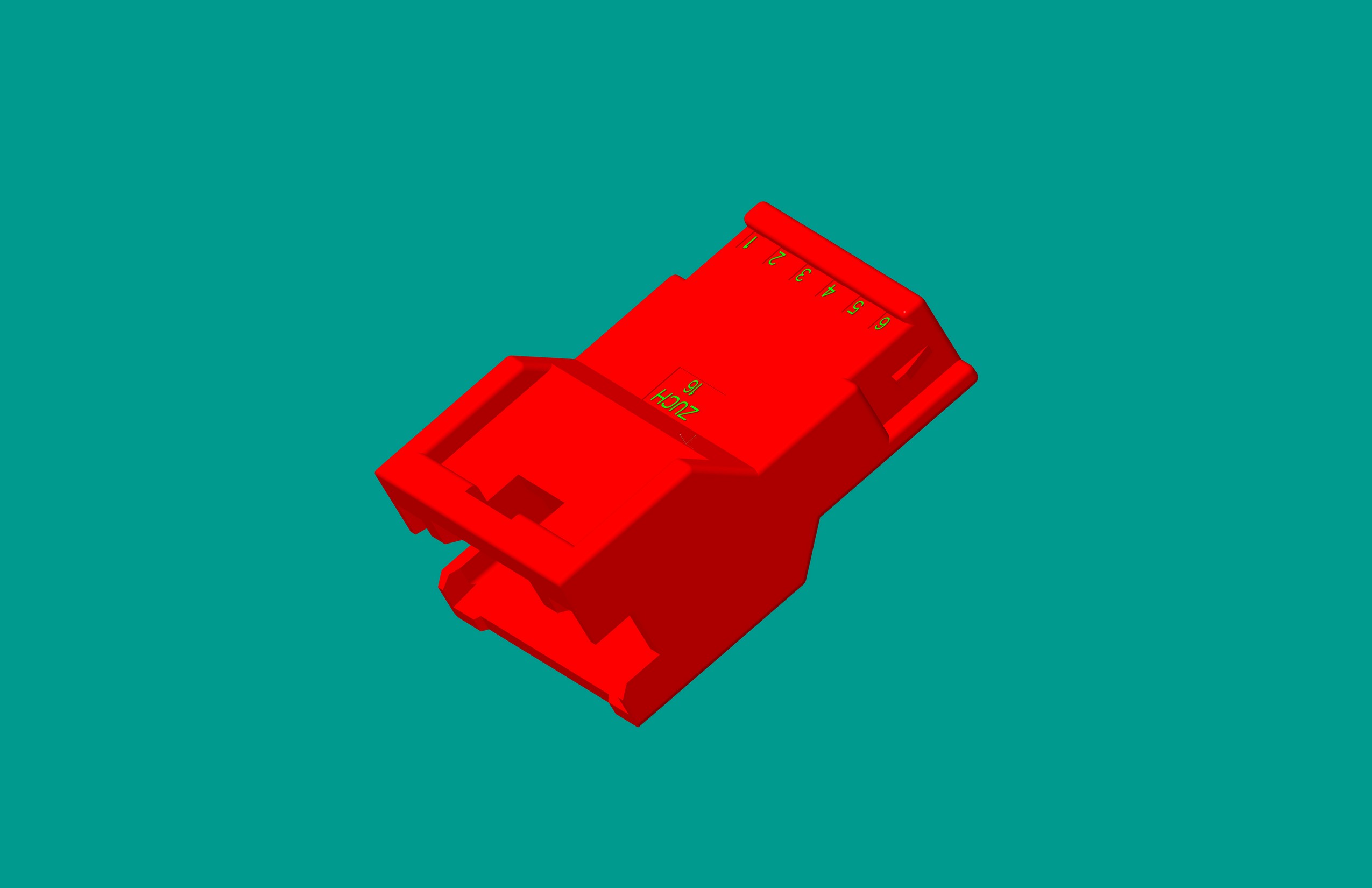 2.0間距，PNIRR-06VF插座/紅色/