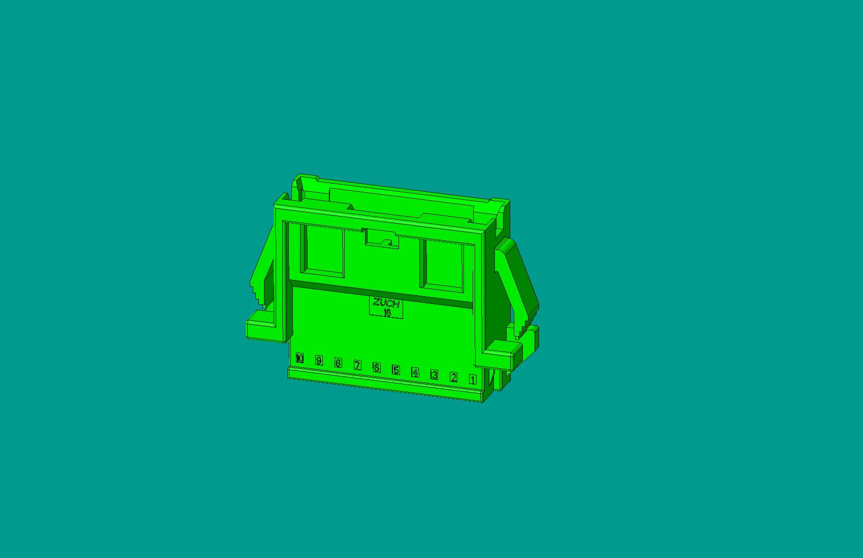 2.0間距，PNIRR-10V-S(帶鎖定面板)綠色