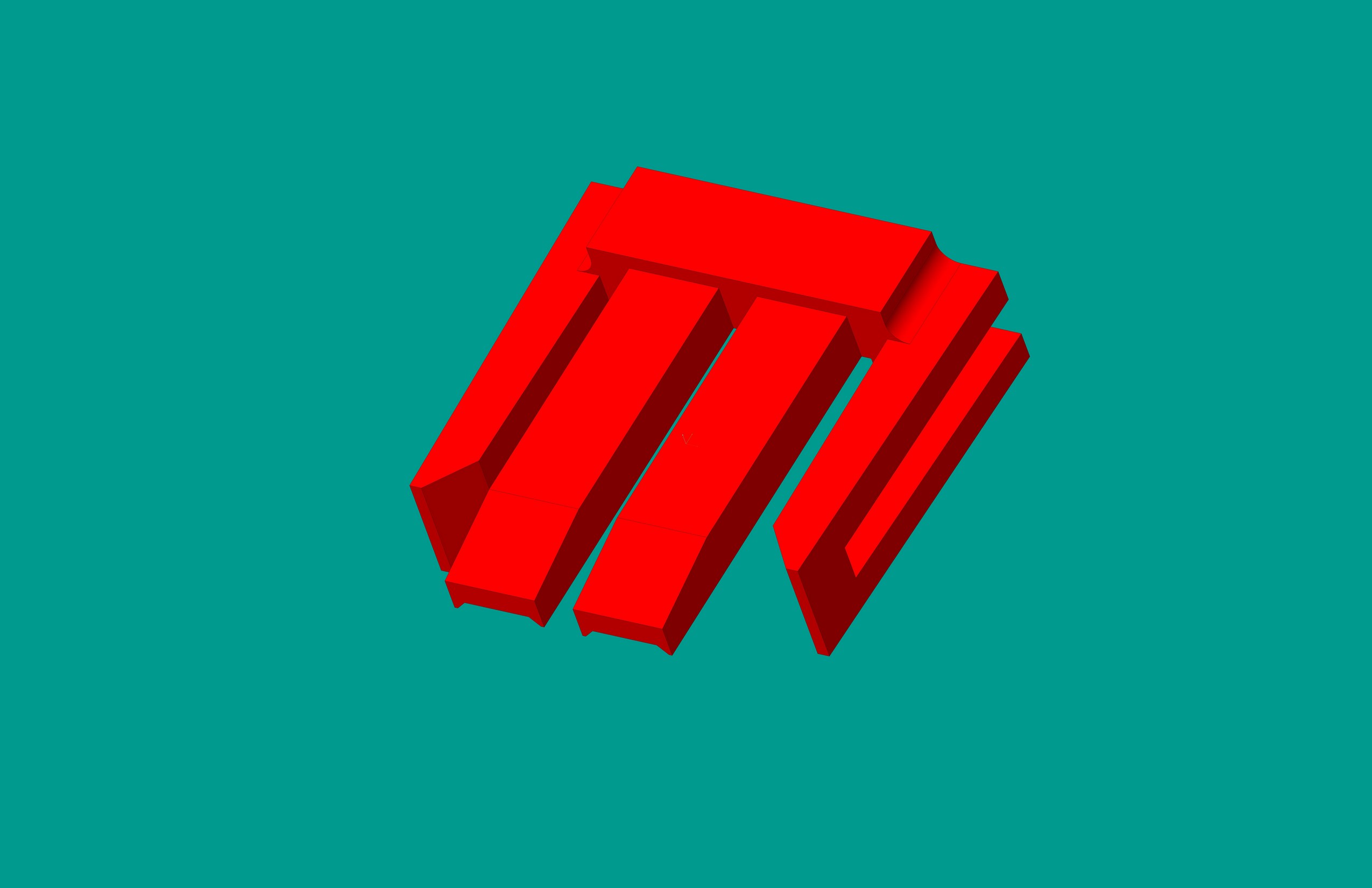 2.0間距，PNIS-02V鎖定片/紅色/