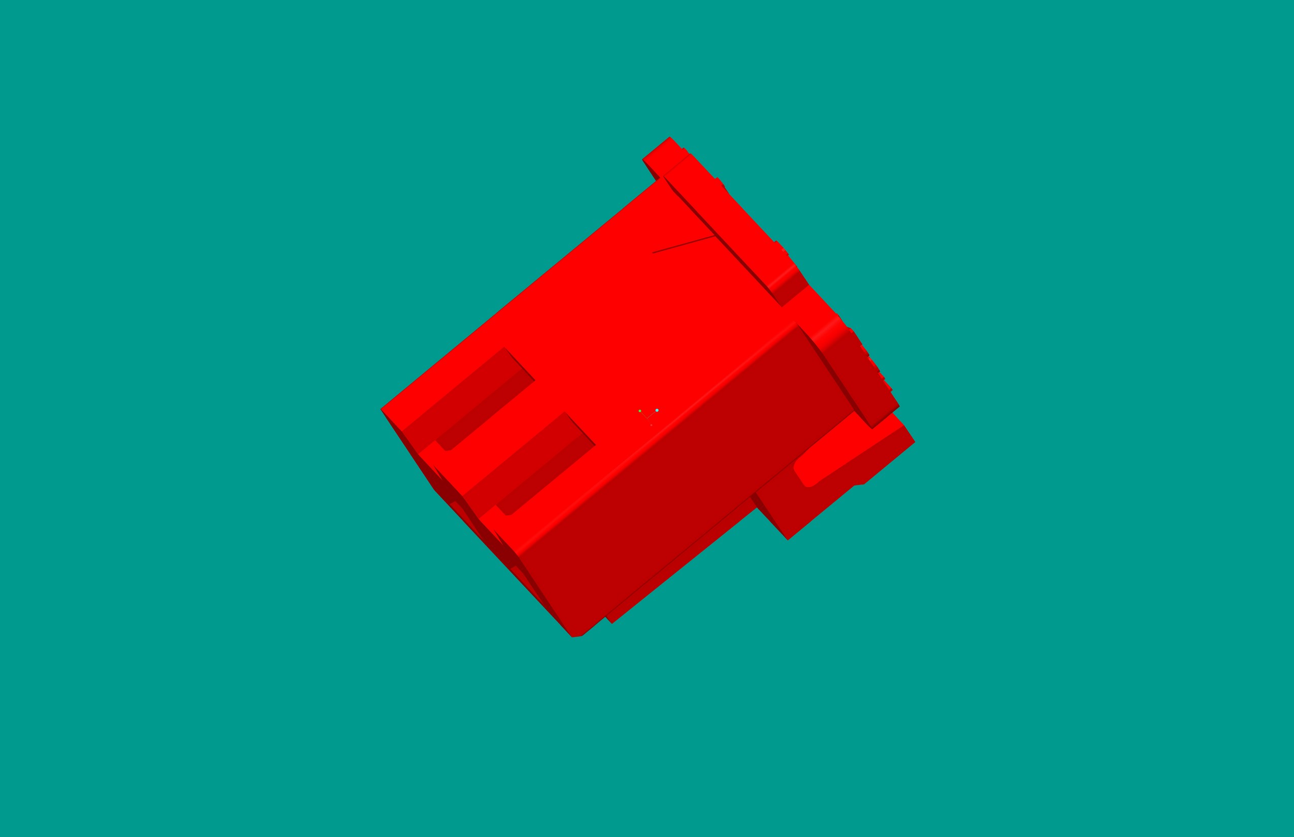 XH帶扣塑件-2Y紅色