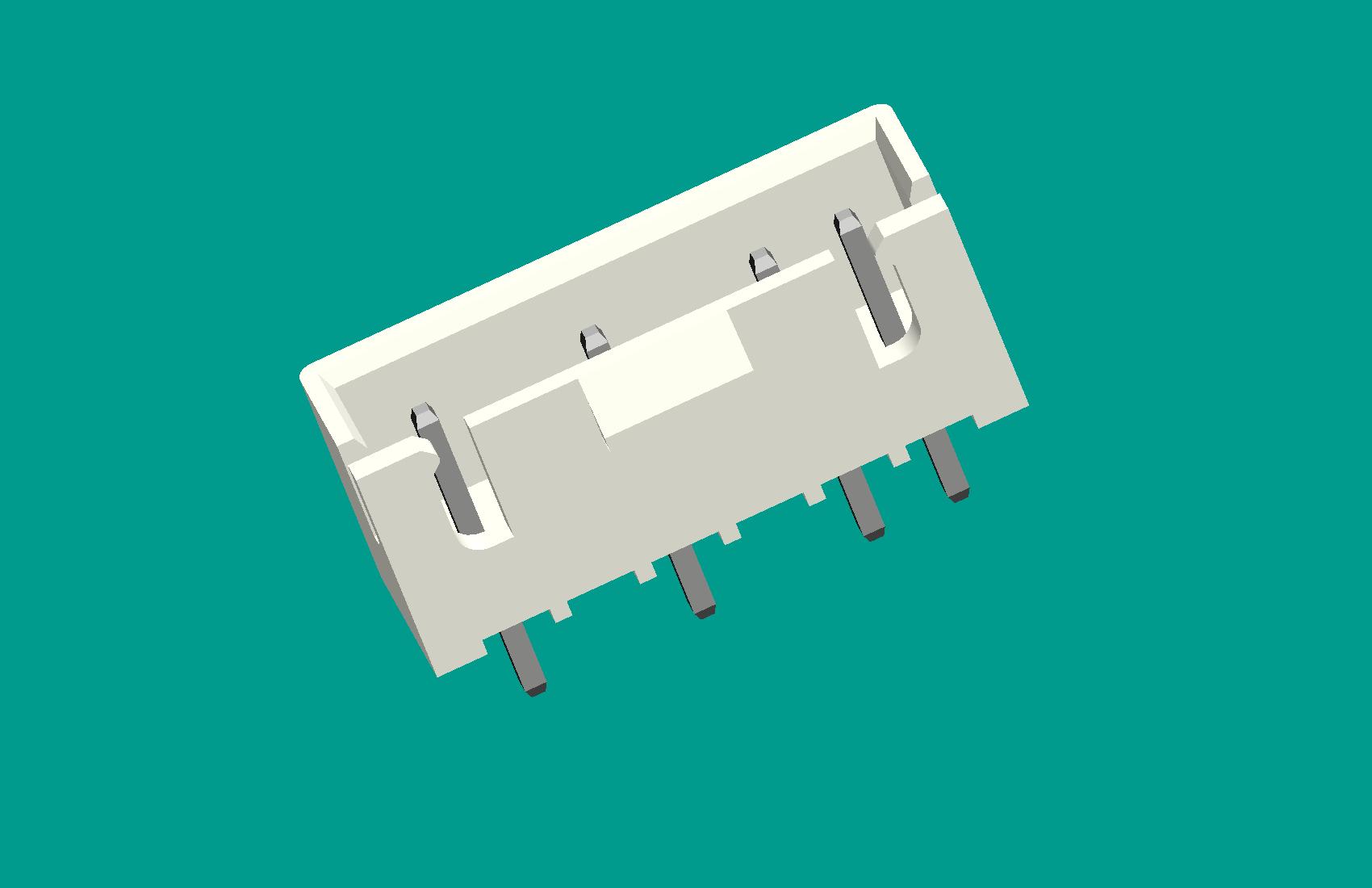 XH-6A4(帶扣)立式針座白色/缺第3.5針/普通PA66