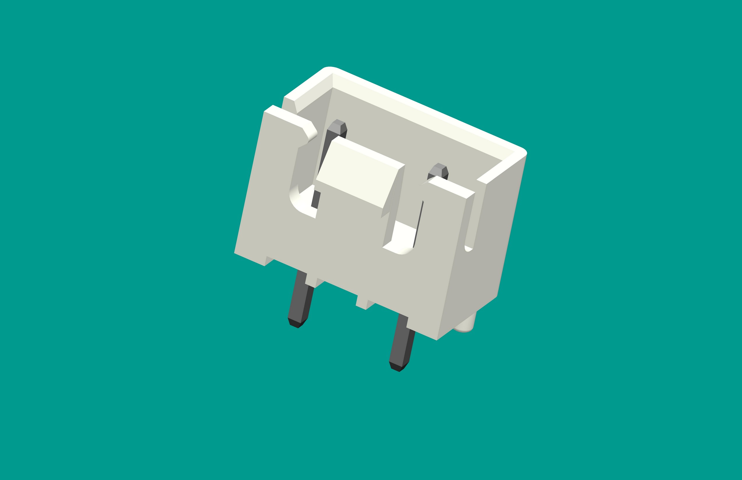 XH帶扣帶定位針座-3A2直針（雙卡點(diǎn)）白色(缺第2針)