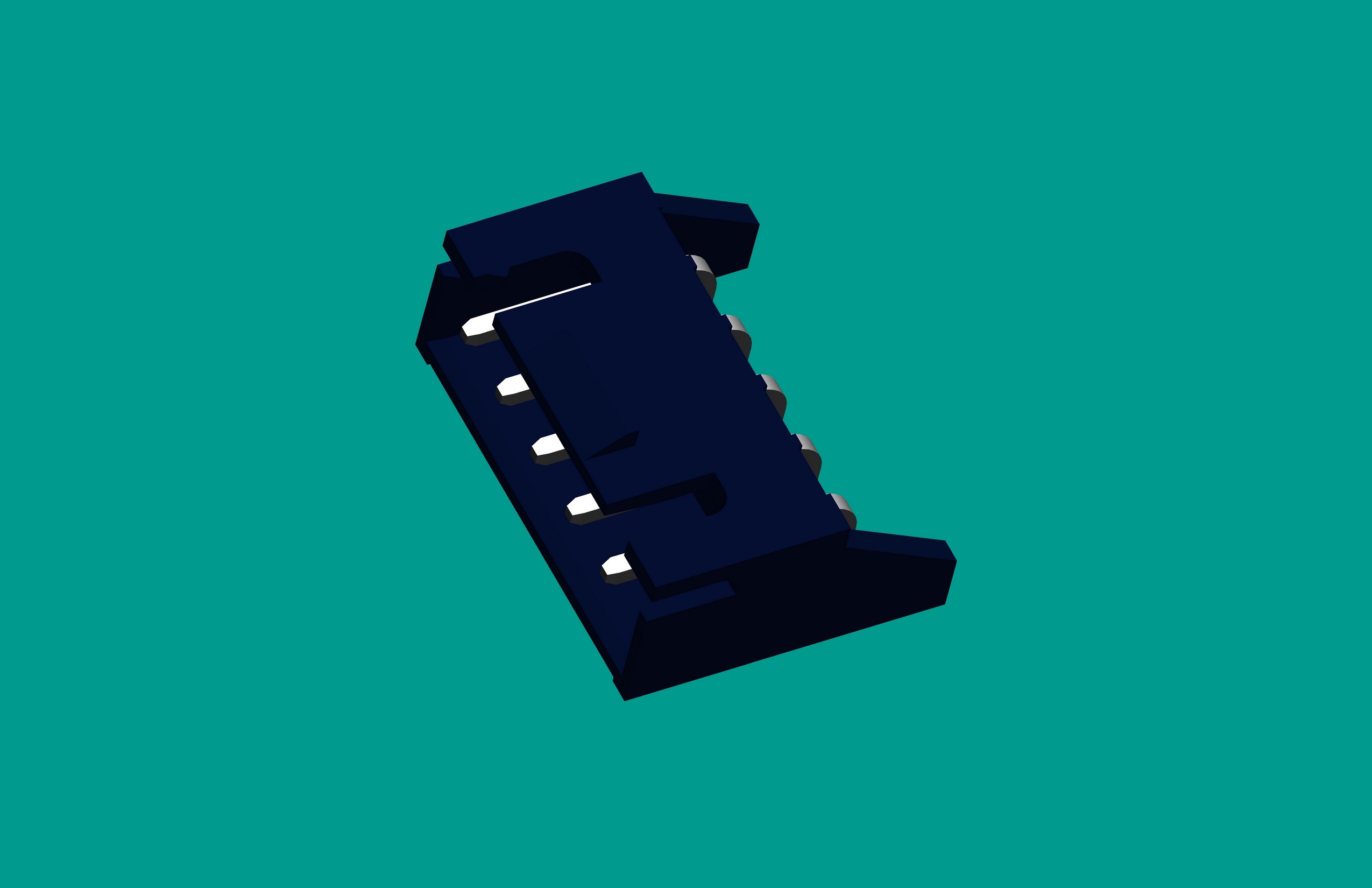 XH-5QA(帶扣)帶保護腳臥式針座黑色/