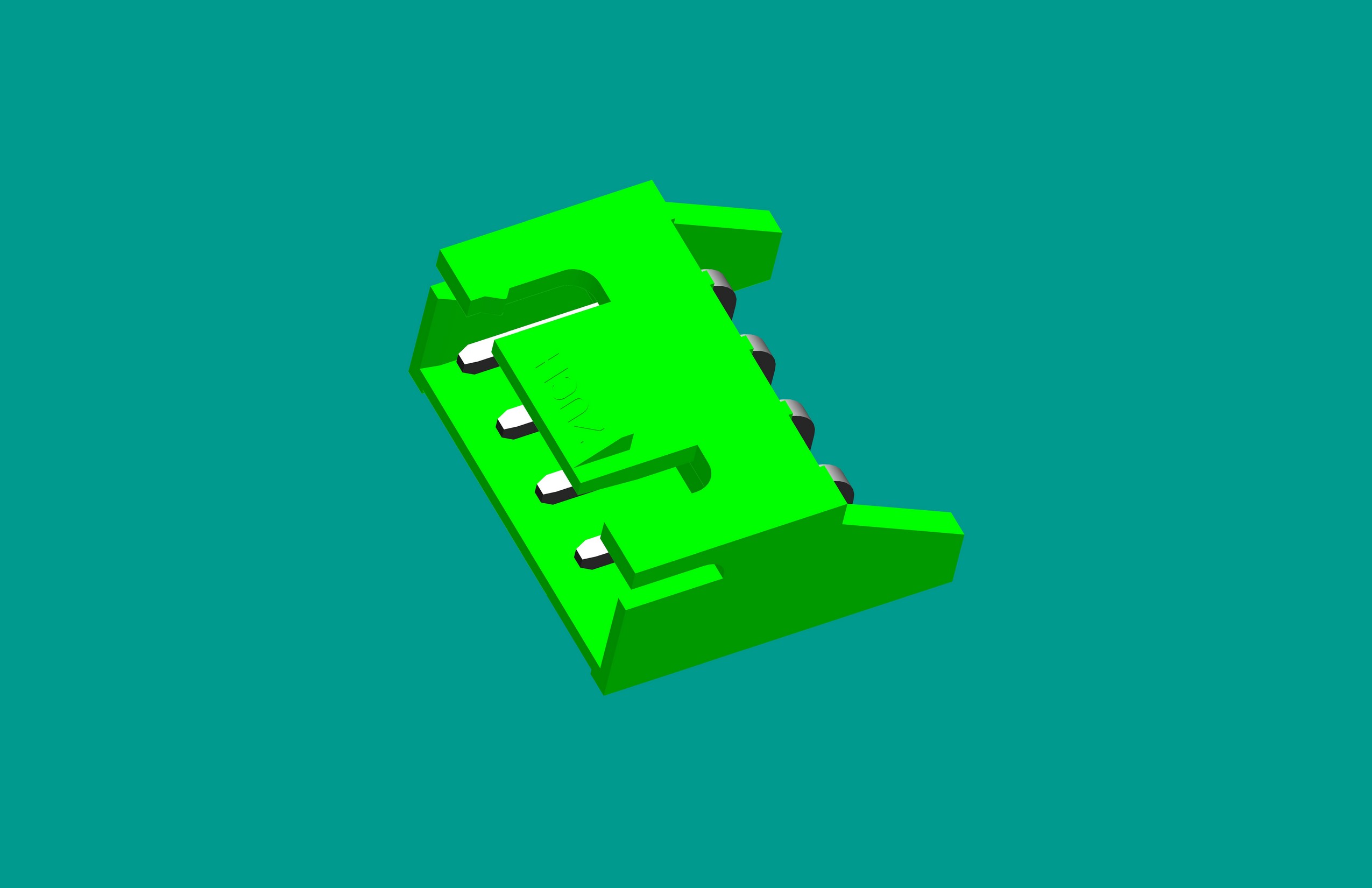 XH-4QA(帶扣)帶保護腳 綠色（高灼熱絲)