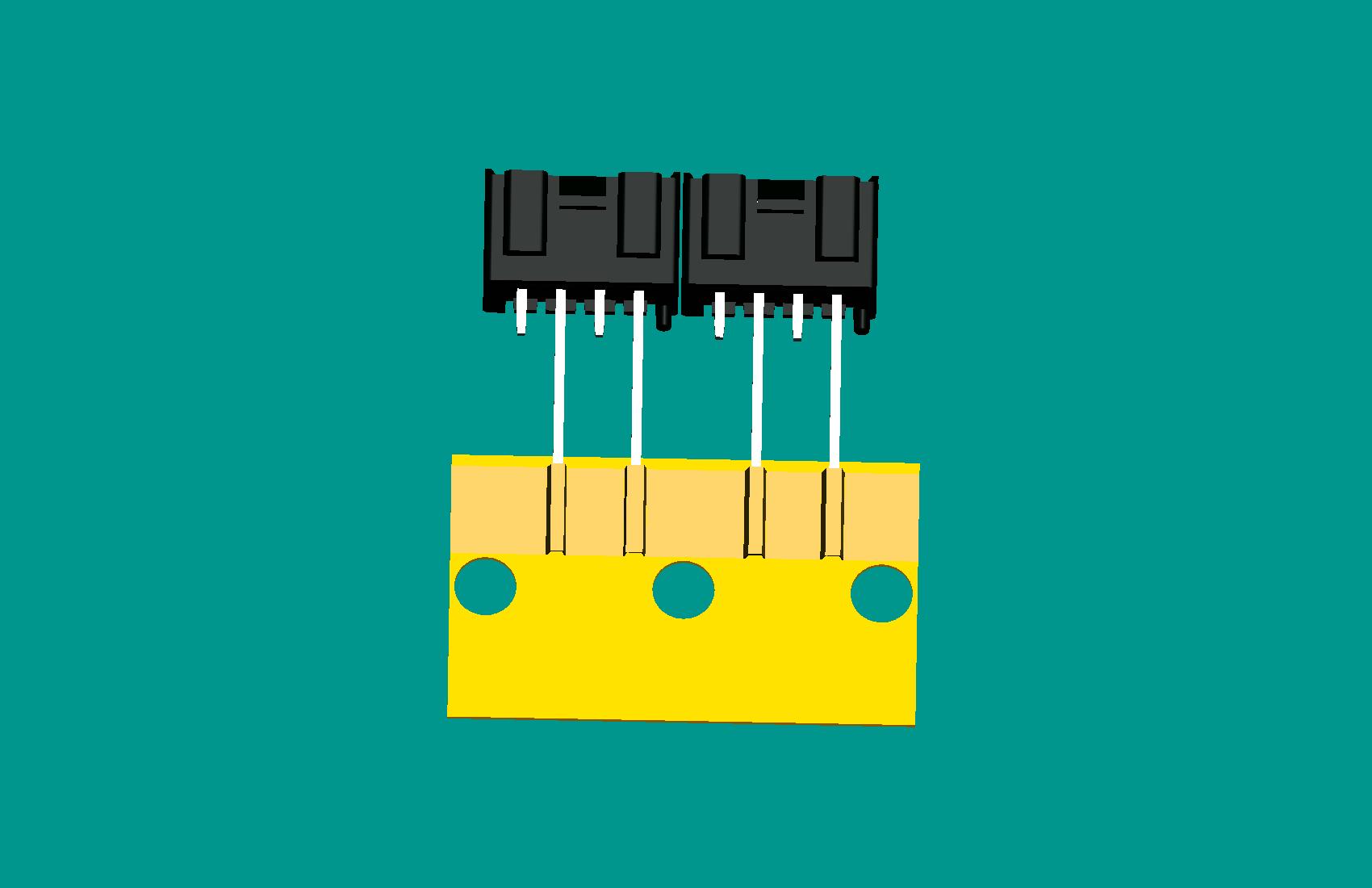 XH-4A全包編帶針座(1、3長針)(黑色)普通PA66
