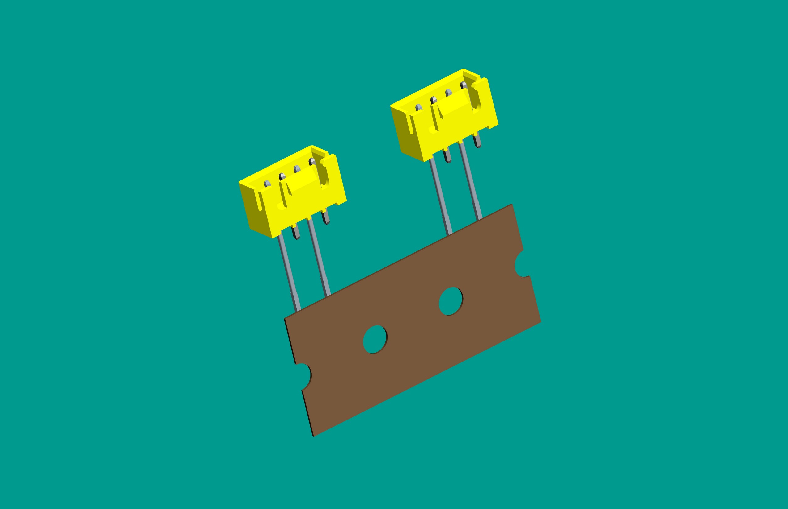 XH-4A(帶扣)立式針座黃色/編帶(步距25.4，1、3短針，反向,12mm)