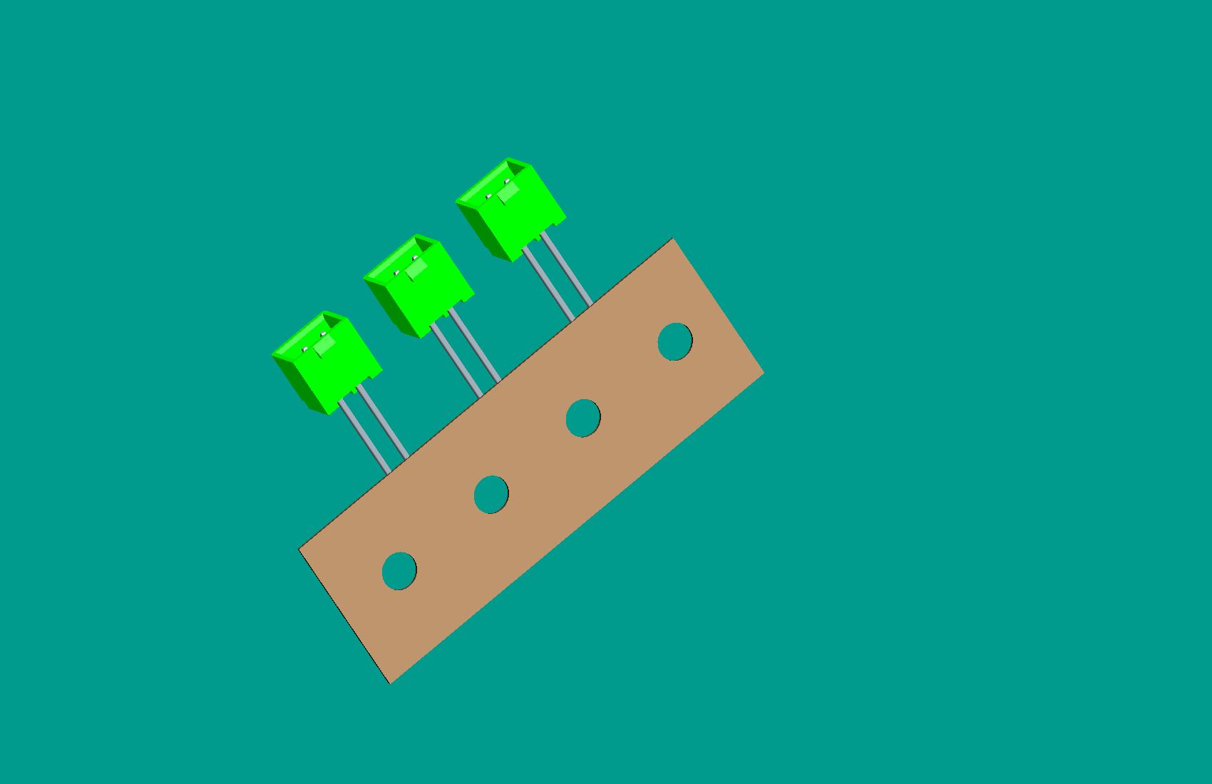 XH-2A(帶扣）立式針座綠色/編帶10mm(反向)高灼熱絲