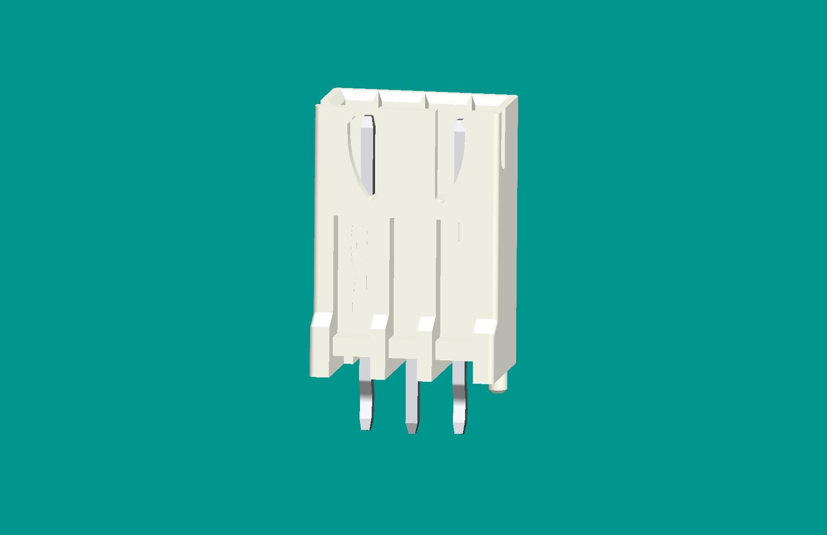 XH灌膠型針座(B型)3位本色-高灼熱絲
