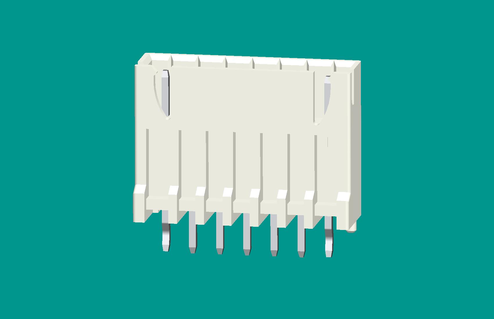 XH灌膠型針座(B型)7位本色-高灼熱絲