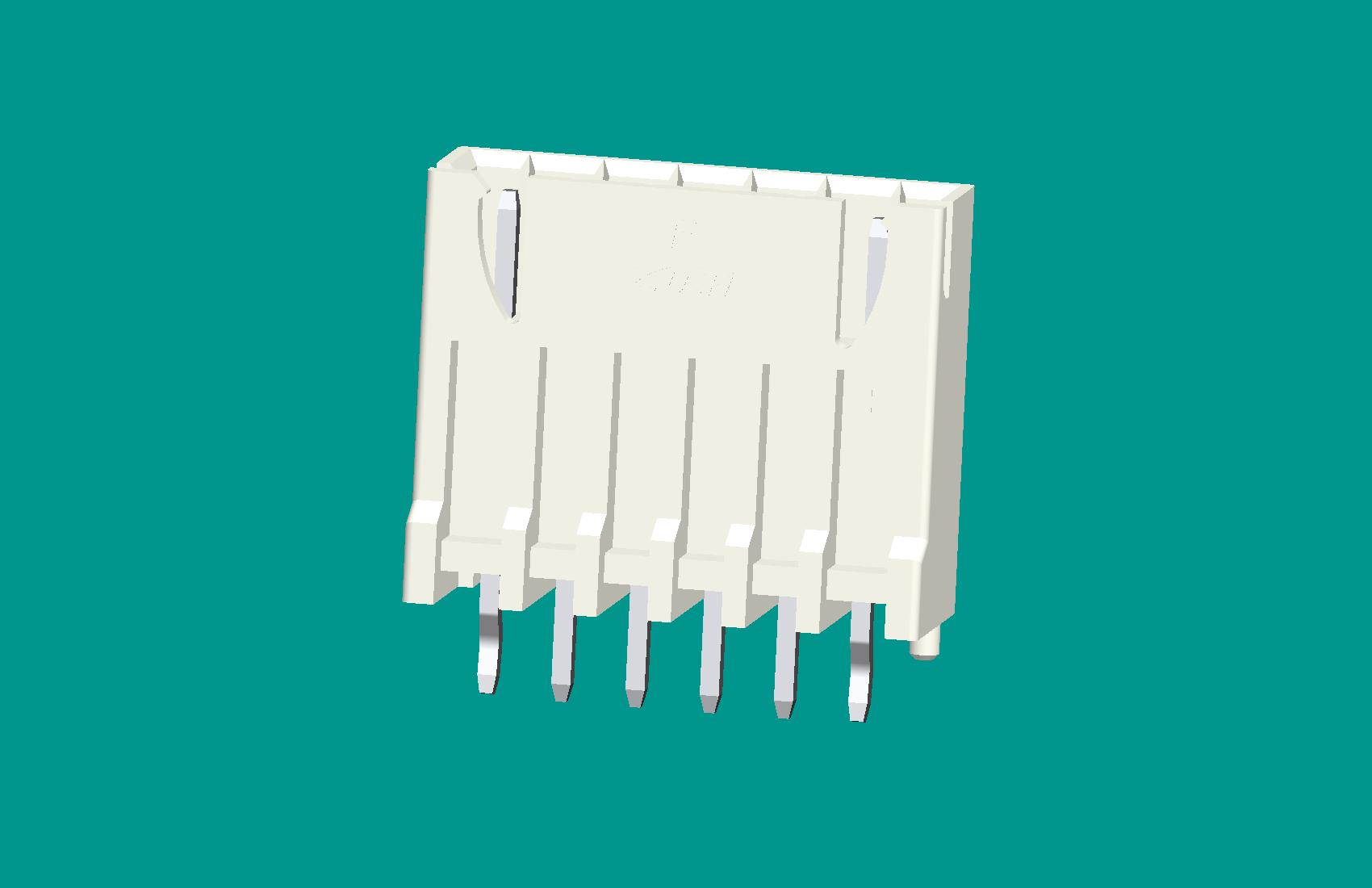 XH灌膠型針座(B型)6位本色-高灼熱絲