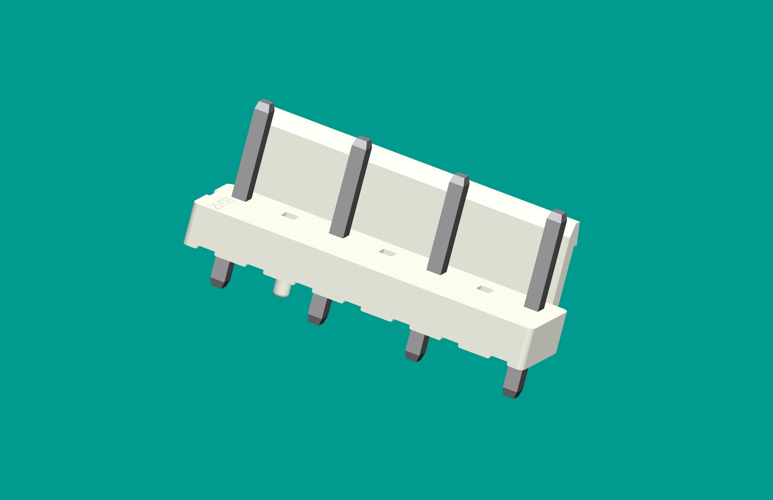 VH-7A4半包帶定位(缺第2、4、6針)立式針座白色/普通PA66