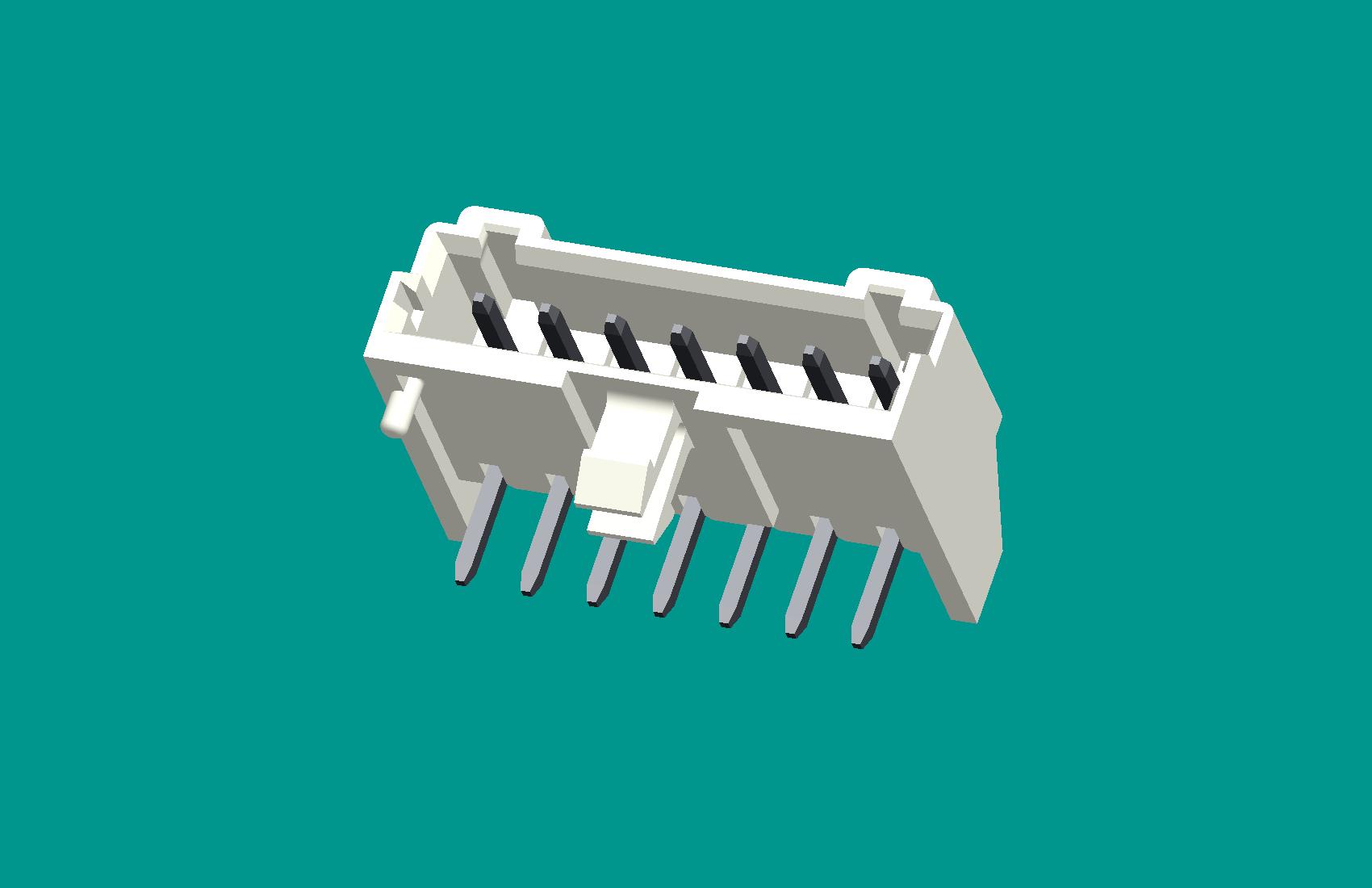 S10B-XH-K臥式針座白色/普通PA66