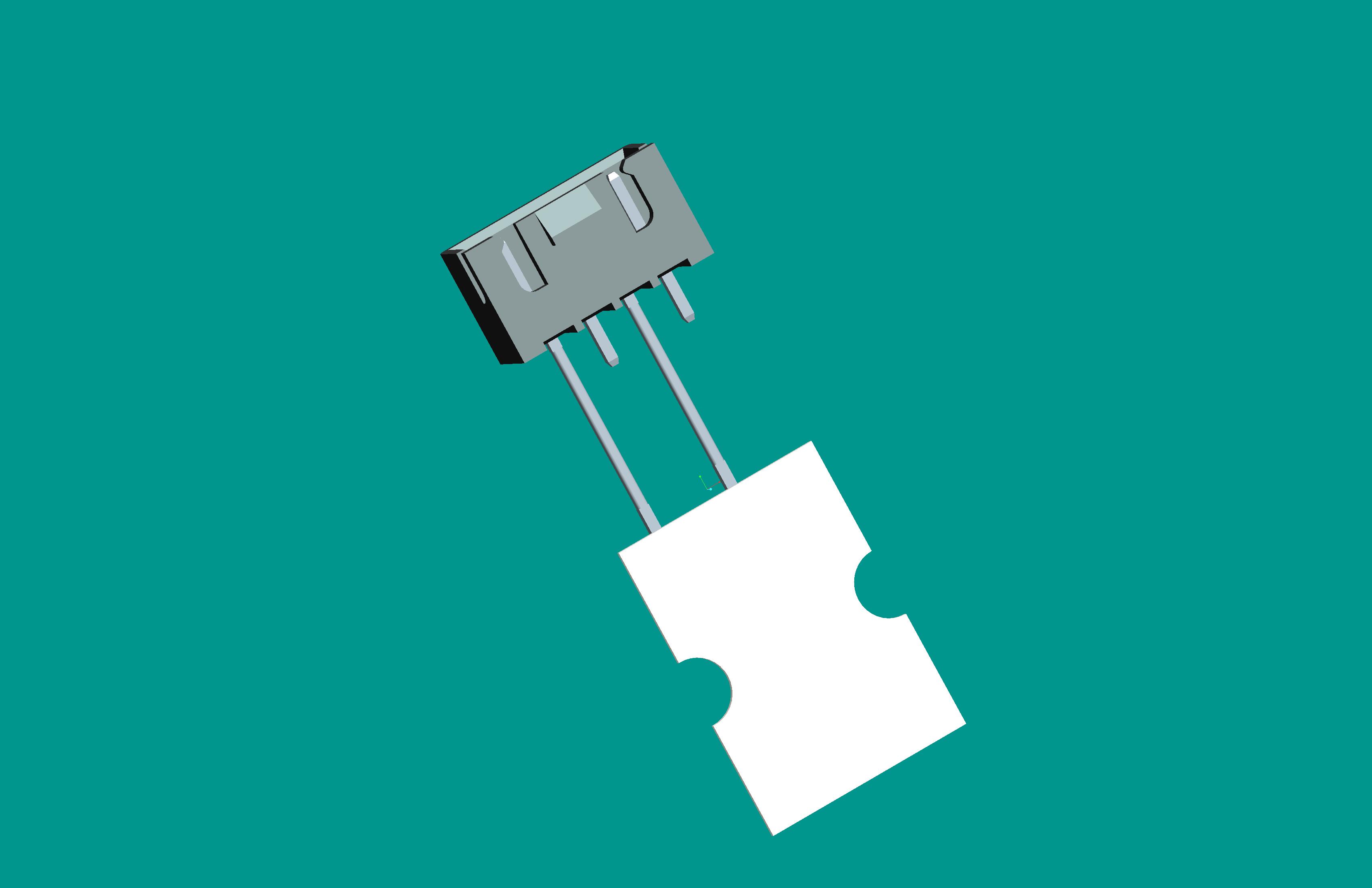 XH-4A帶扣立式針座黑色PA66/編帶(12.7間距，2、4長針，反向，10mm，短針外露2.9)