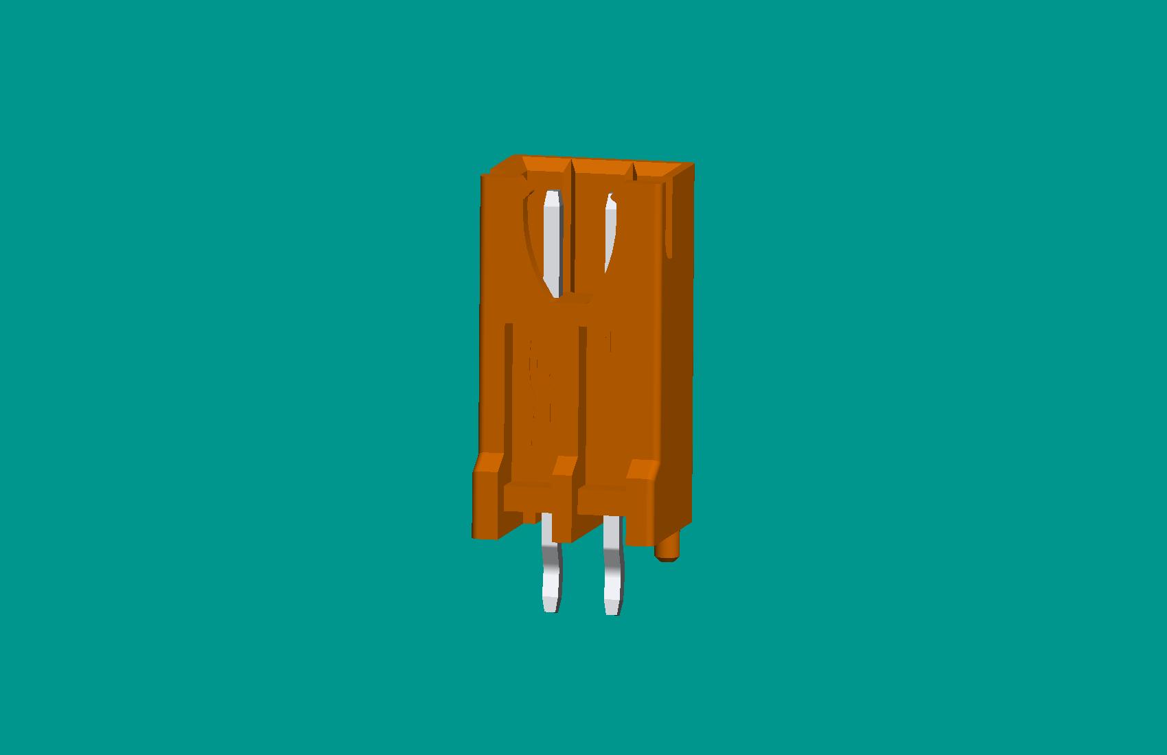 XH灌膠型針座(B型)2位橙色-高灼熱絲